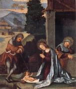 Lodovico Mazzolino The Nativity oil painting